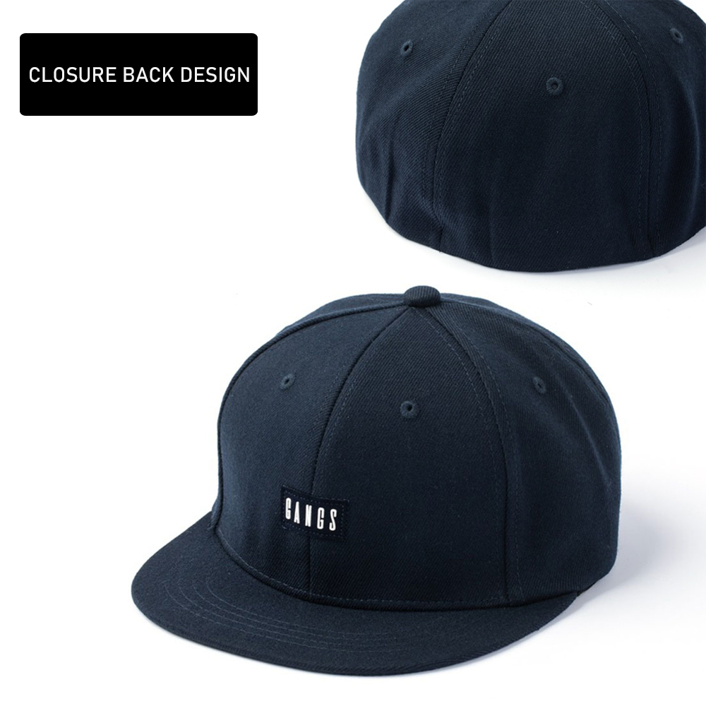 Snapback Hat Flat - GANGS Full Stretch Flex Closed Fitted