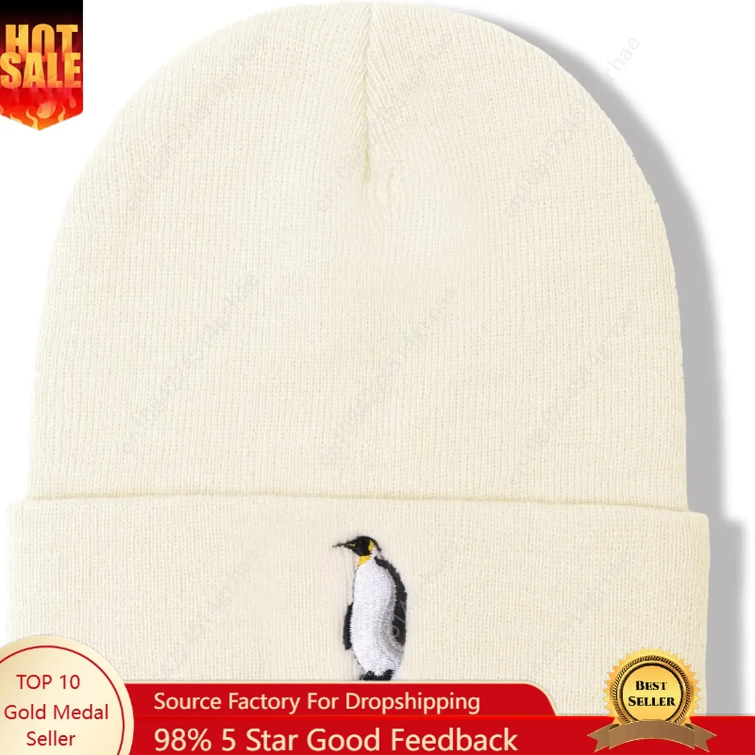 Beanie Cuffed Knit - Animal Hat Beanie Gifts for Women