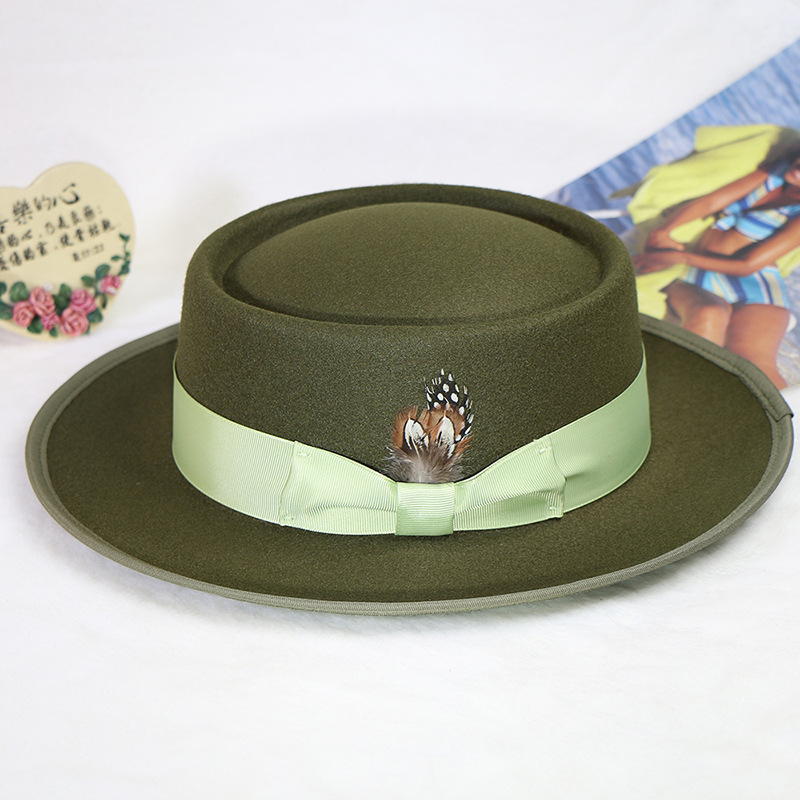 Fedora Hat Wool - Fedorahat men's British jazz hat ring