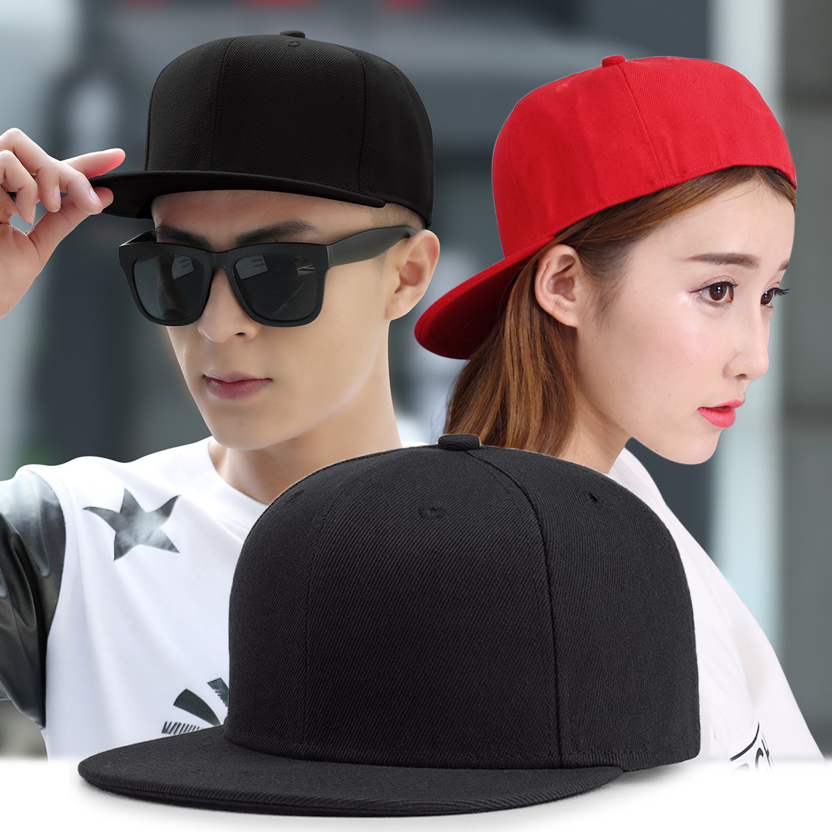 Snapback Hat Flat - Big Bone Man Plus Size Baseball