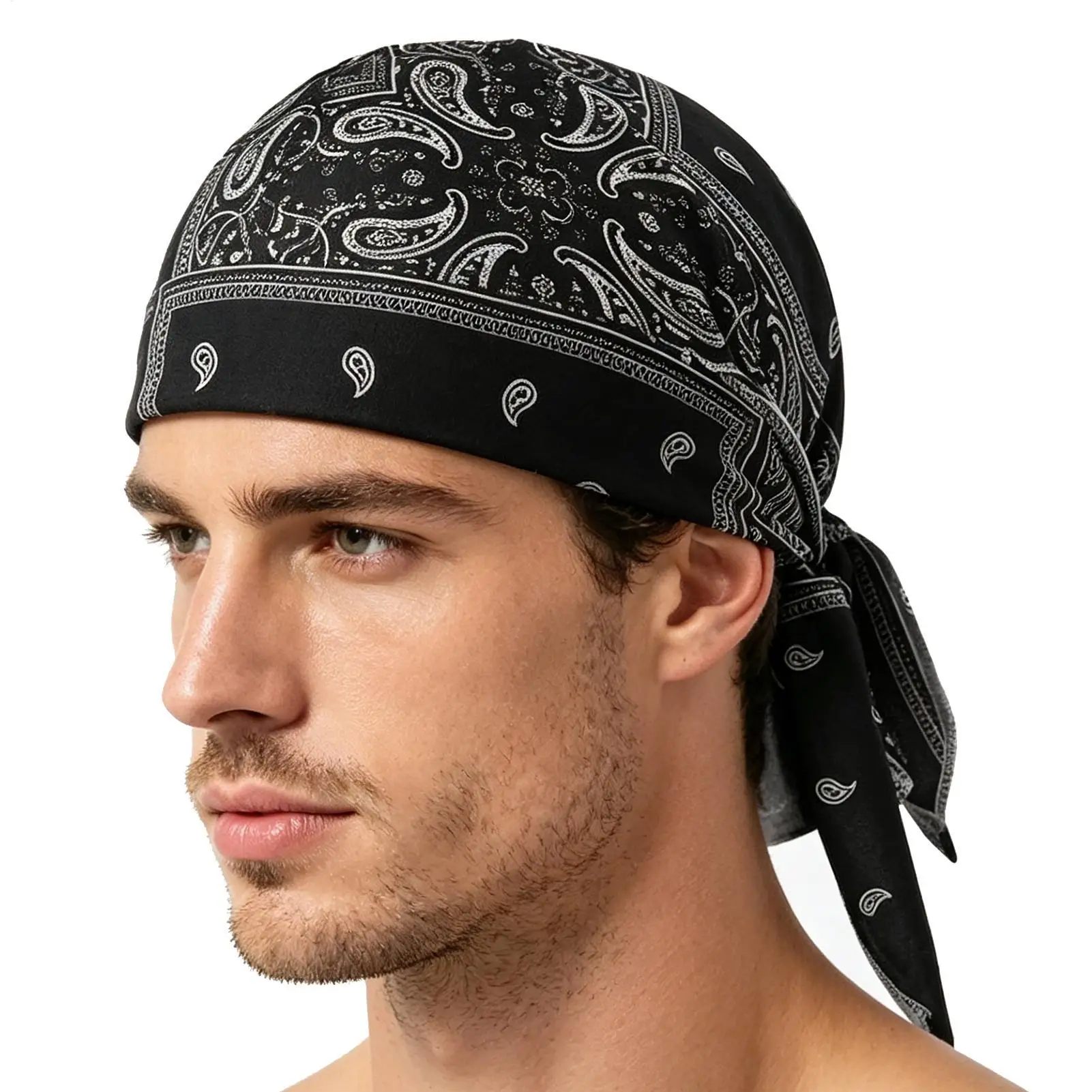 Skull Cap Helmet Liner - summer Cooling Head Scarf Stretchy Breathable