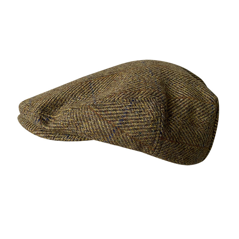 Striped Gray New Wool Flat Cap – Newsboy Cap Ivy recenzja i cena