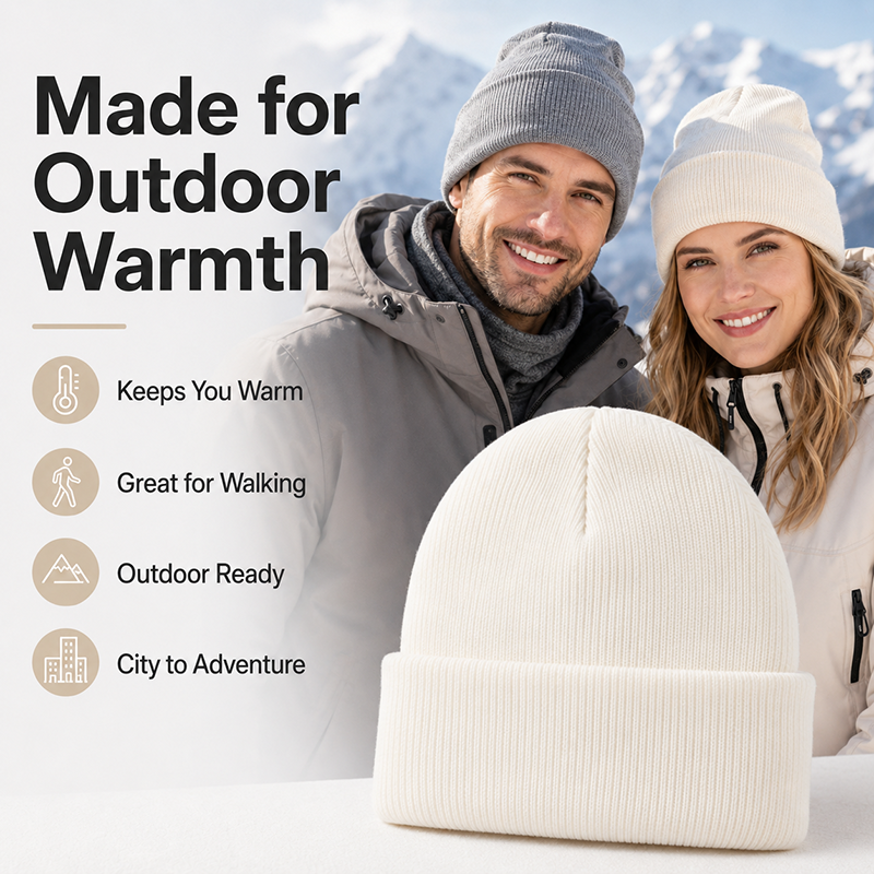 Unisex Knit Beanie Warm Acryli – Beanie Cuffed Knit recenzja i cena