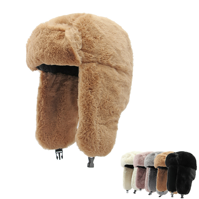 Men and Women's Thick Plush Bo – Winter Trapper Hat recenzja i cena