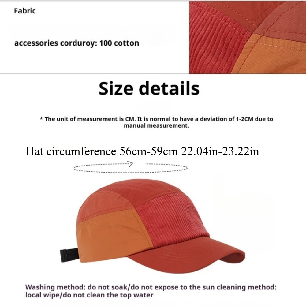 5 Panel Street Style Workwear  – Corduroy Cap 5 Panel recenzja i cena