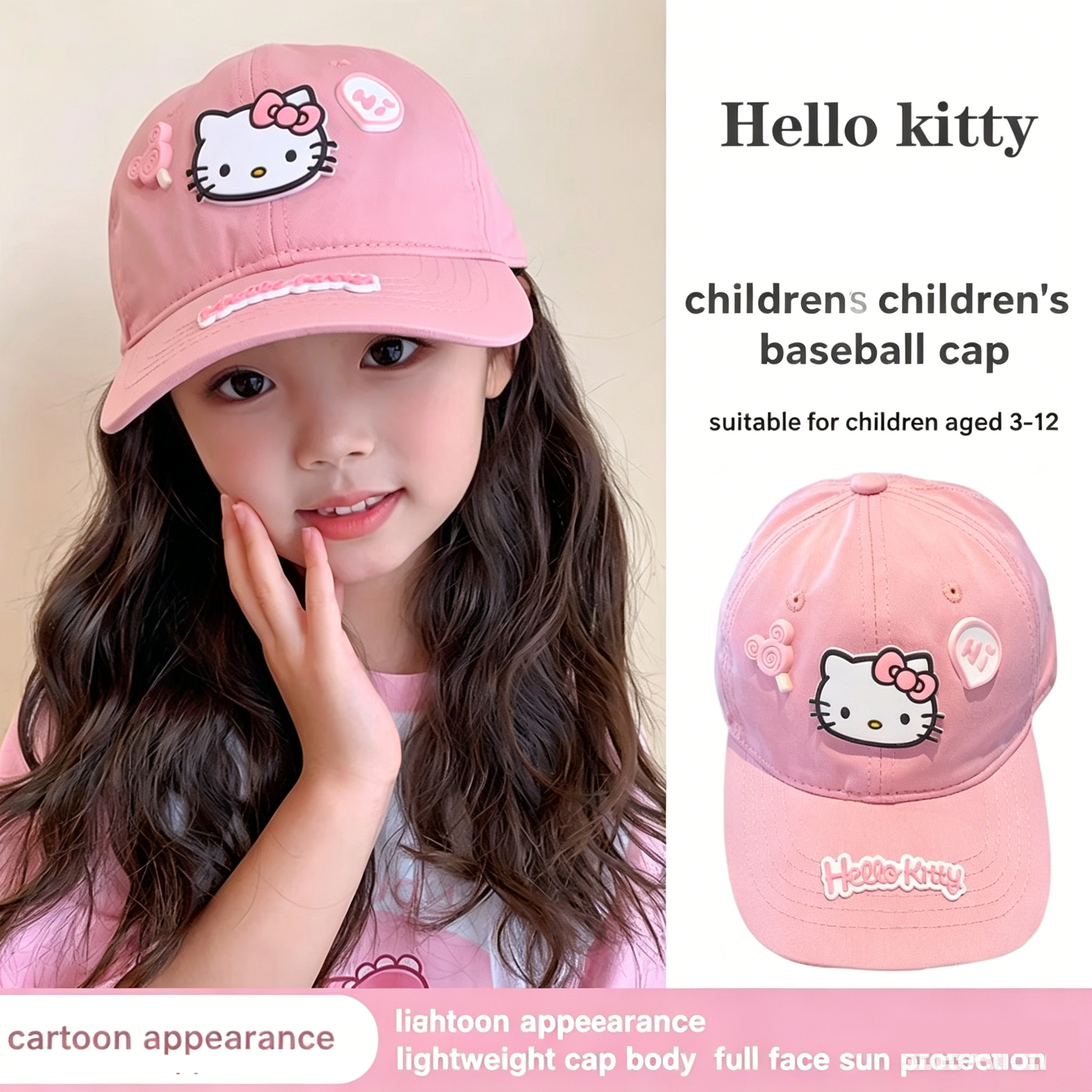 Hello Kitty Baseball Cap for T – Sun Hat Wide Brim recenzja i cena