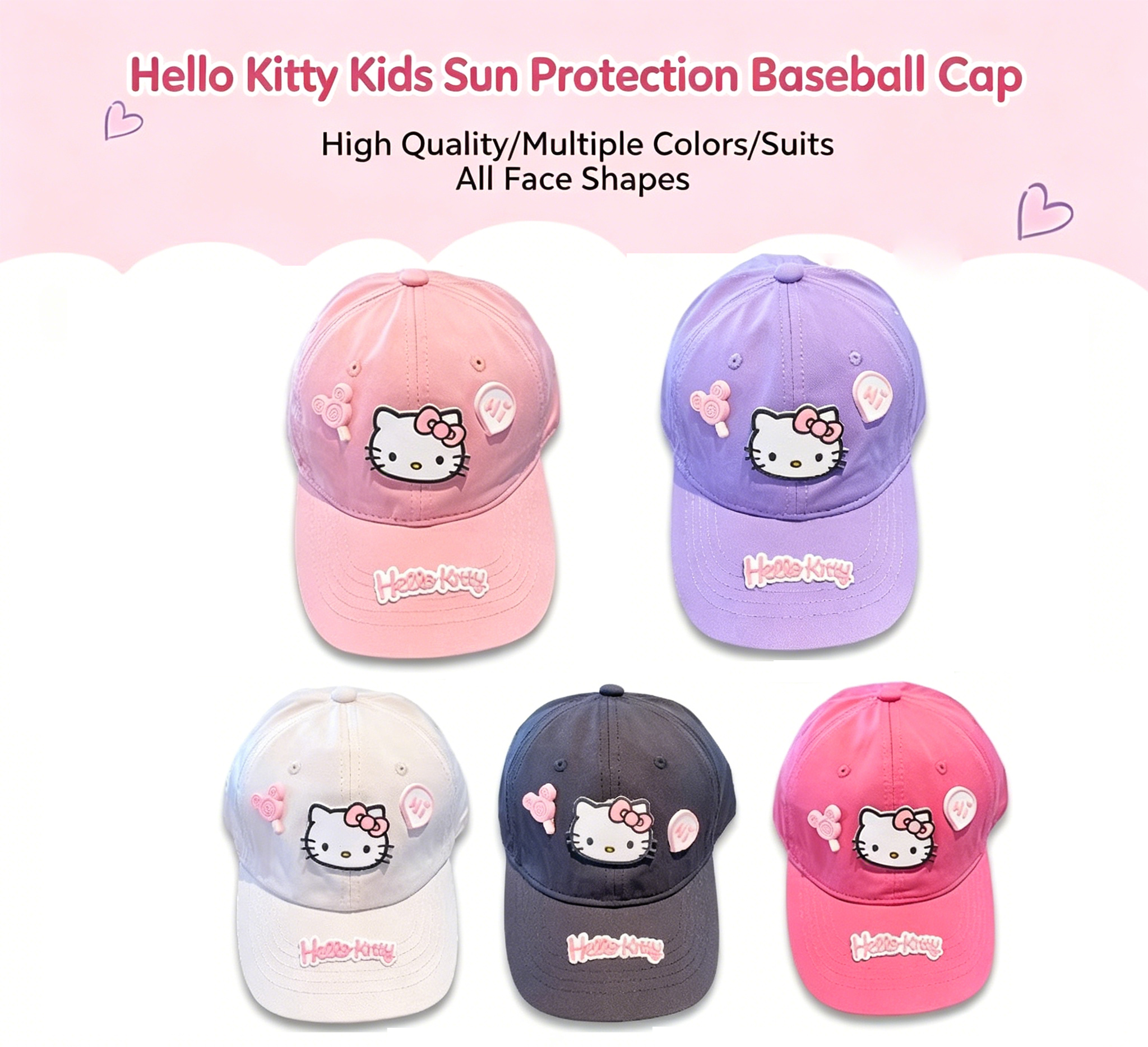 Hello Kitty Baseball Cap for T – Sun Hat Wide Brim recenzja i cena