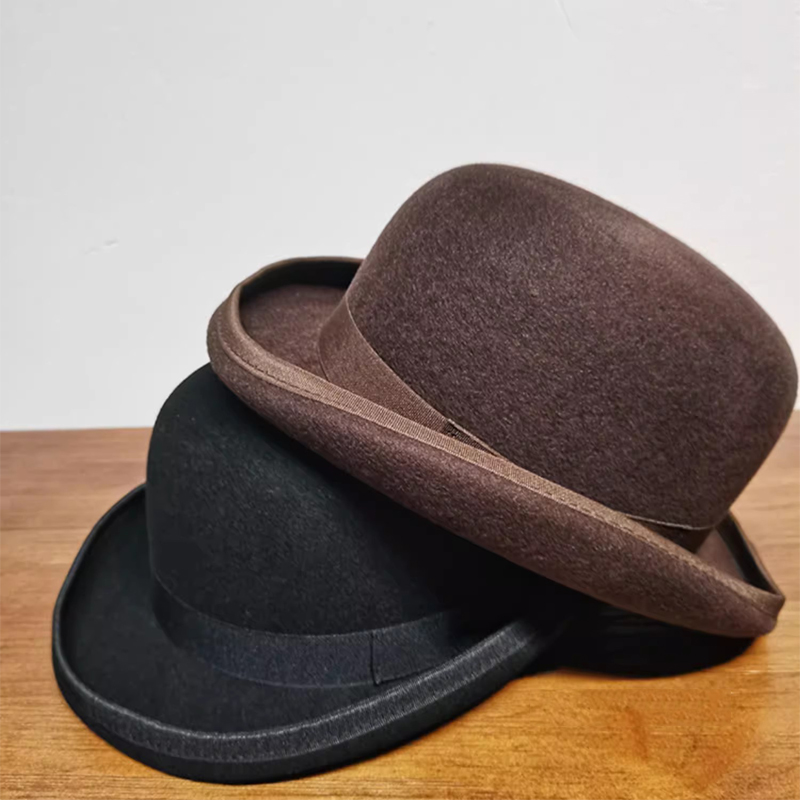 Black/Brown Color 100% Wool De – Fedora Hat Wool recenzja i cena