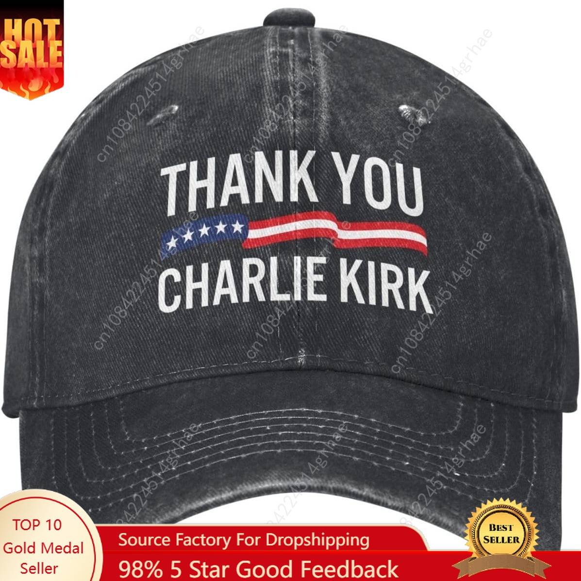 Trewrdt Thank You Charlie Kirk – Dad Hat Cotton recenzja i cena