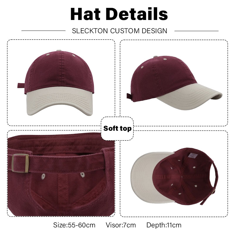 SLECKTON Custom Logo Splicing  – Baseball Cap Structured recenzja i cena