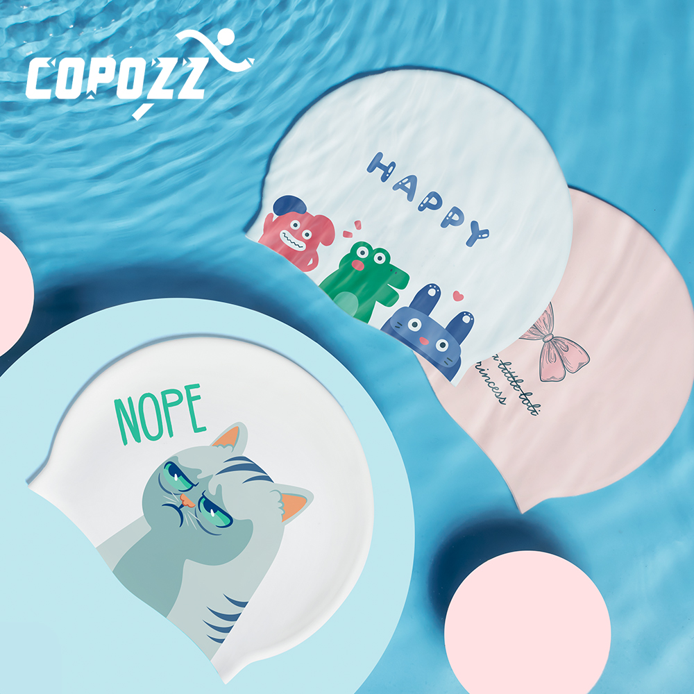 COPOZZ Water Sports Women Men  – Swim Hat Silicone recenzja i cena