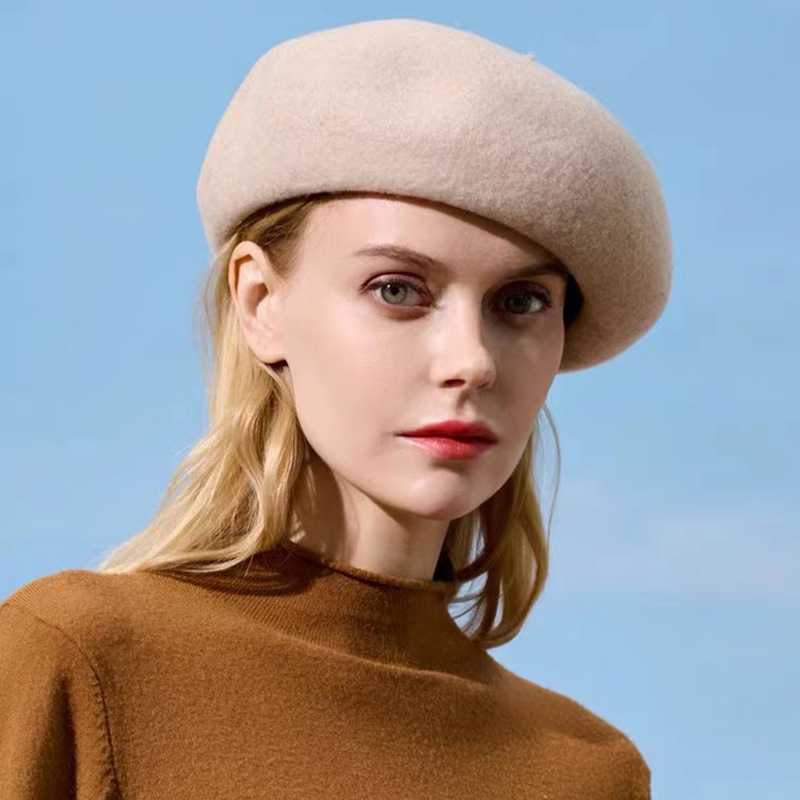 Simple Autumn Winter Hat 100%  – Beret French Wool recenzja i cena