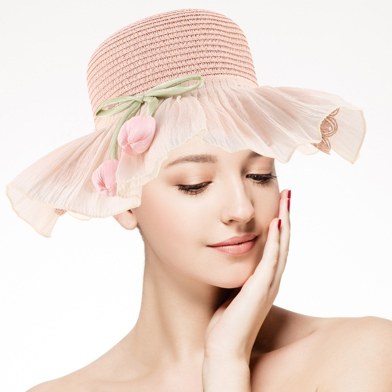 Girls Straw Sun Hat Summer Bre – Sun Hat Wide Brim recenzja i cena