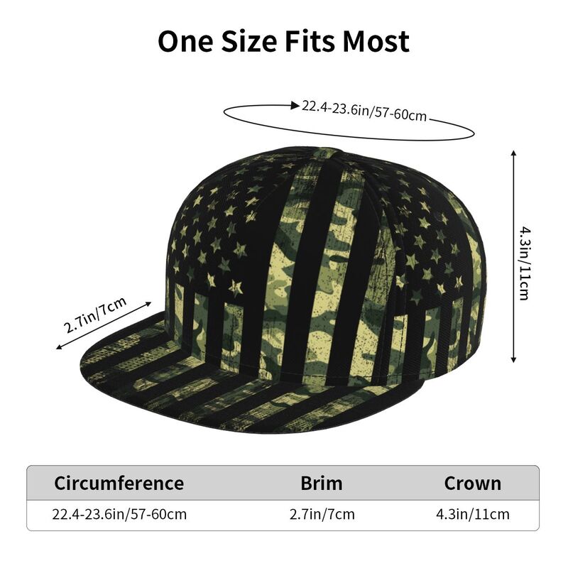 American Flag Camouflage Baseb – Snapback Hat Flat recenzja i cena