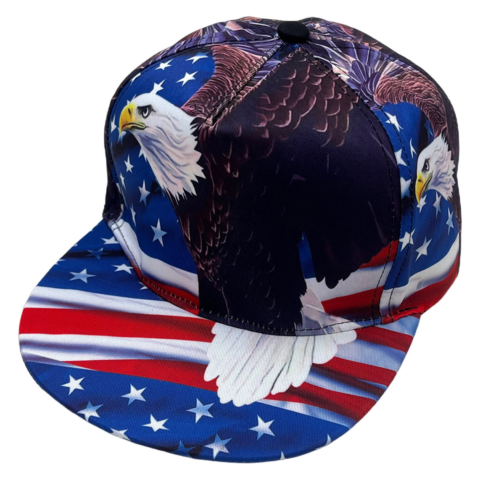 USA Eagle Printed Unisex Flat  – Snapback Hat Flat recenzja i cena