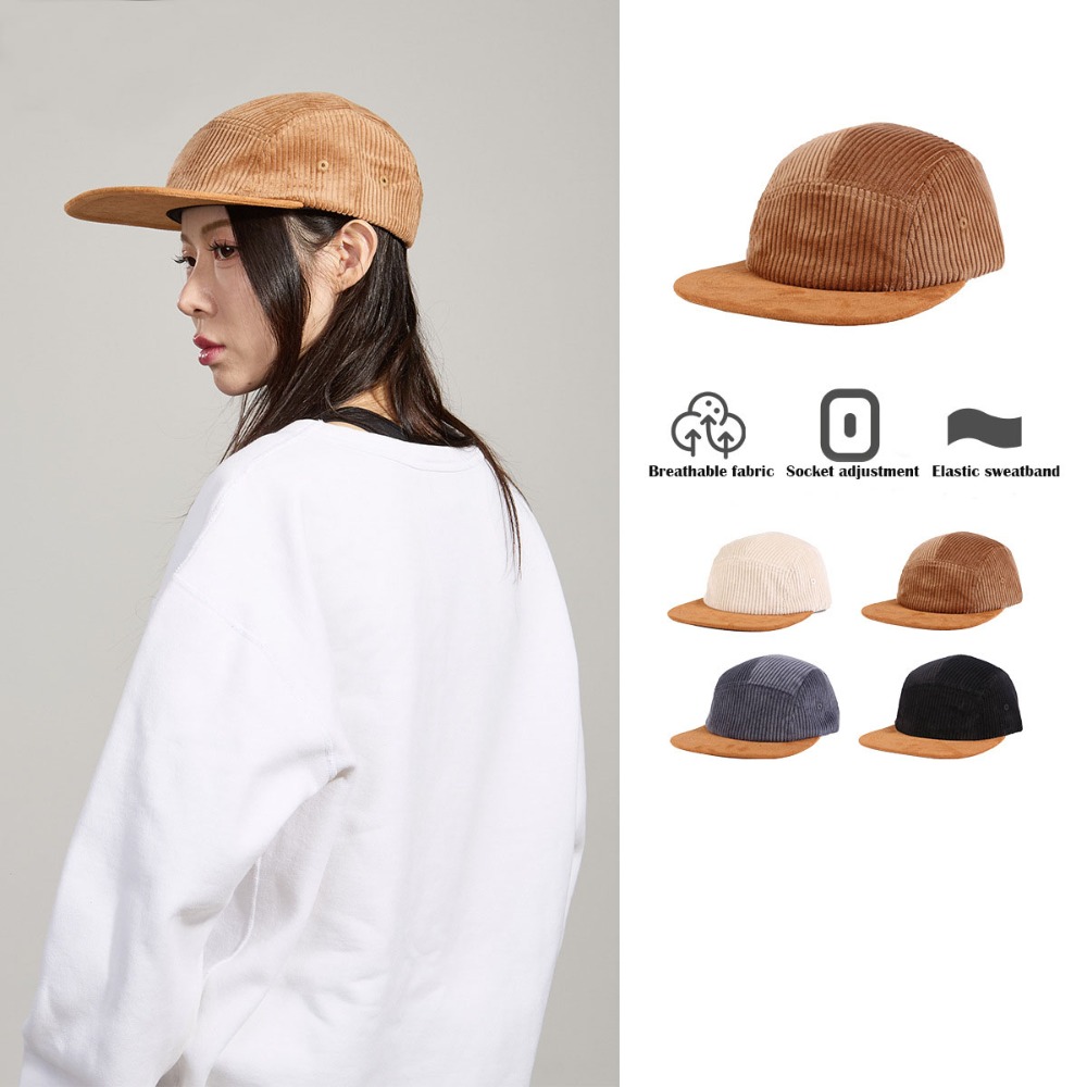 Versatile Retro Flat Brim Base – Corduroy Cap 5 Panel recenzja i cena