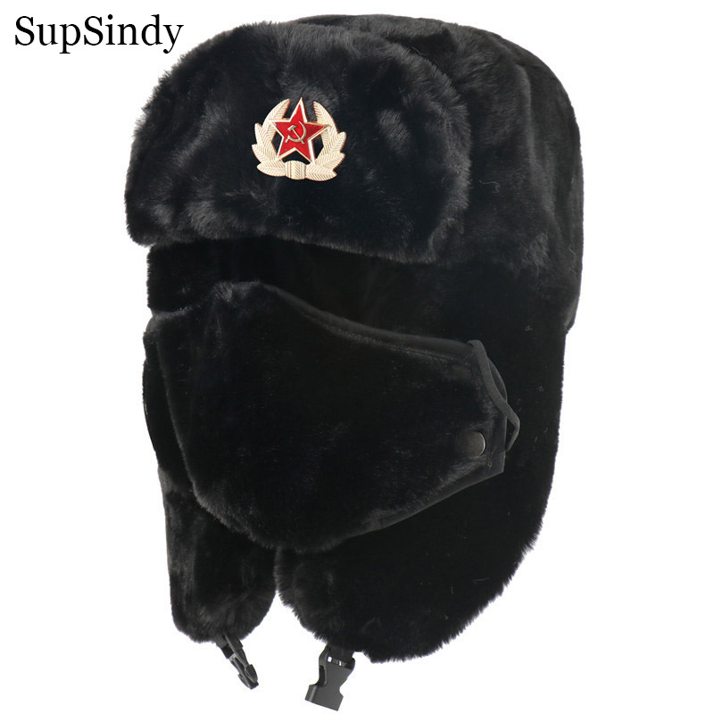 SupSindy Army Military Soviet  – Winter Trapper Hat recenzja i cena