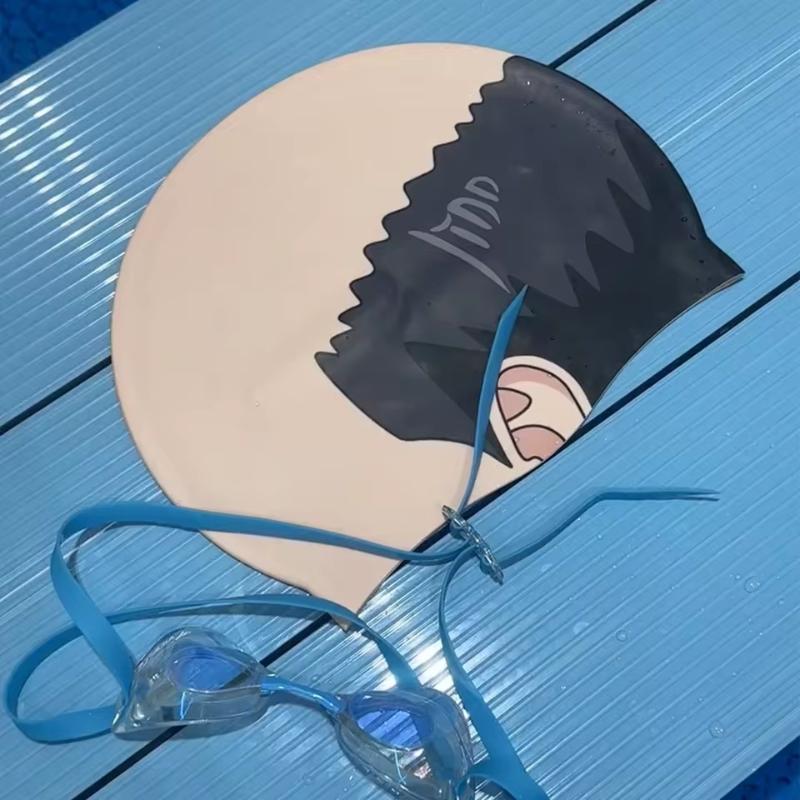 #@Funny Bald Head Swim Cap - M – Swim Hat Silicone recenzja i cena