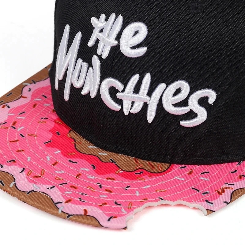 Cute Donut Drip Brim Snapback  – Snapback Hat Flat recenzja i cena