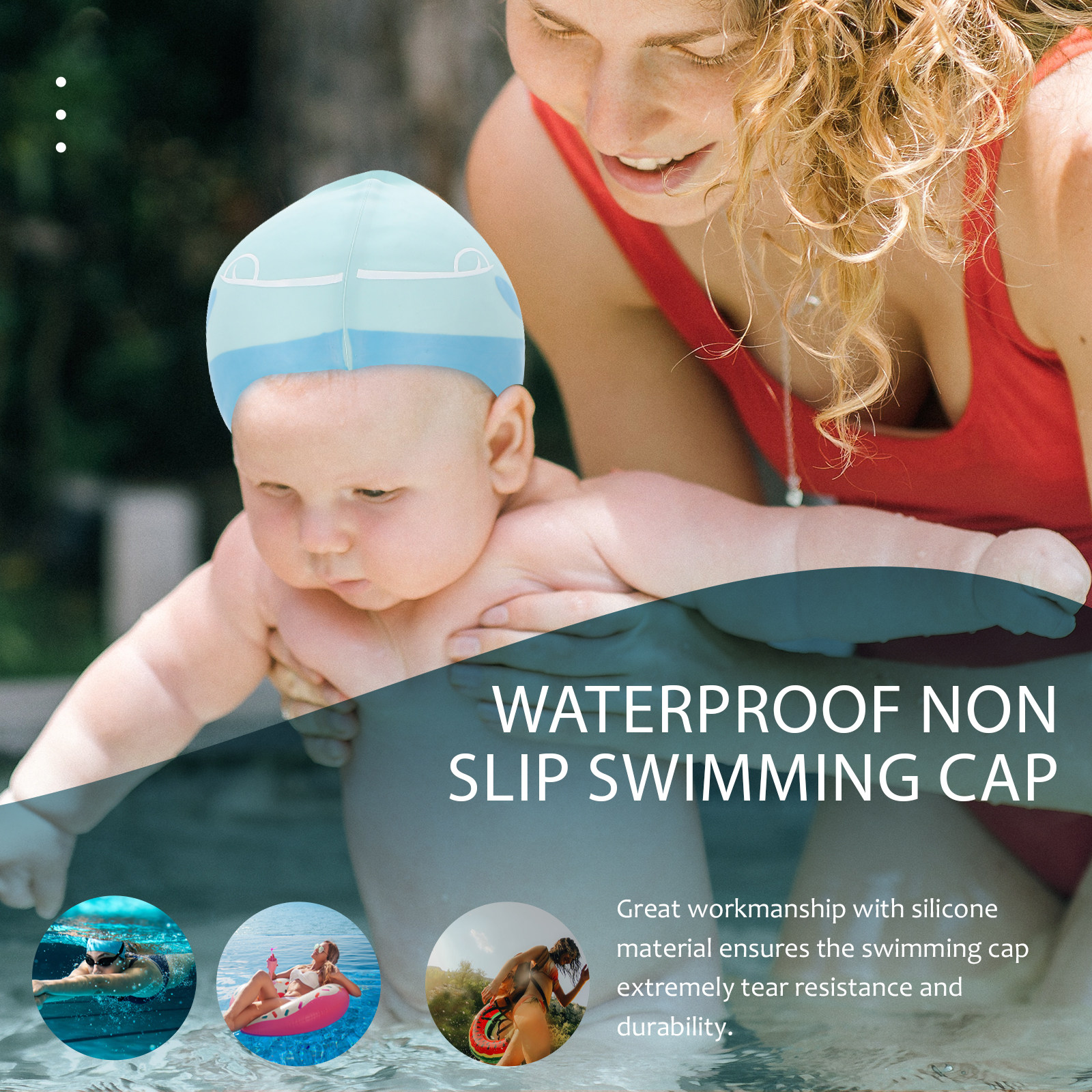 Silicone Cartoon Swimming Hat  – Swim Hat Silicone recenzja i cena