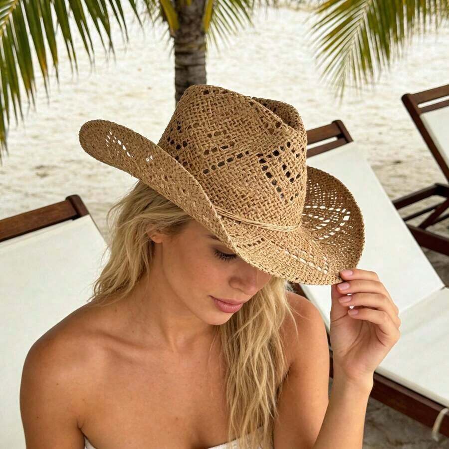 Hollow Straw Western Cowboy Ha – Cowboy Hat Straw recenzja i cena