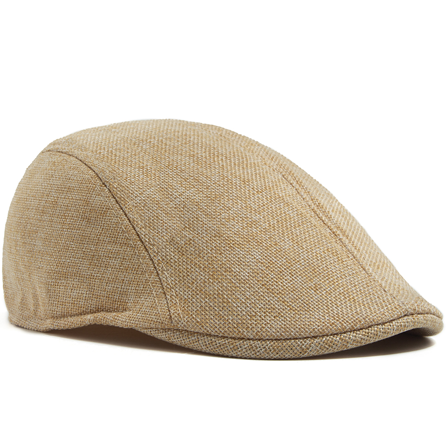 Men's Linen Flat Cap Spring Su – Newsboy Cap Ivy recenzja i cena