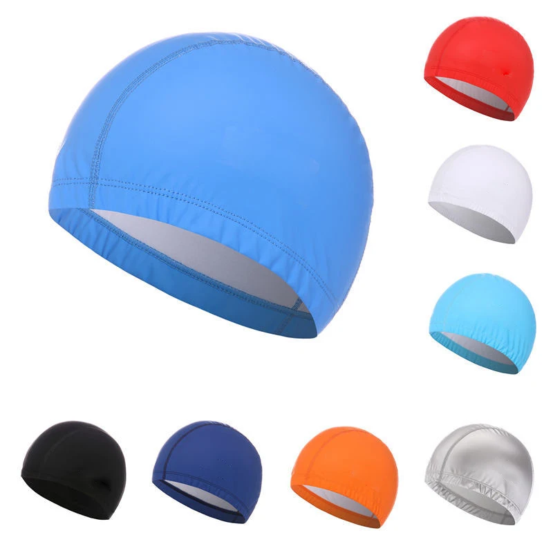 PU Coated Swimming Cap Unisex  – Swim Hat Silicone recenzja i cena