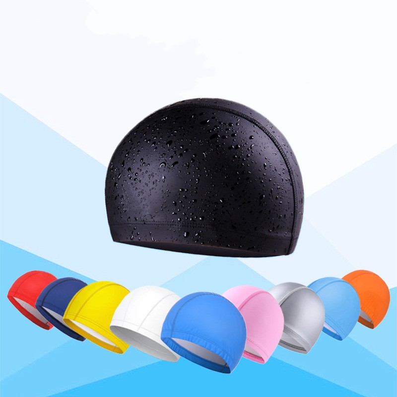 PU Coated Swimming Cap Unisex  – Swim Hat Silicone recenzja i cena