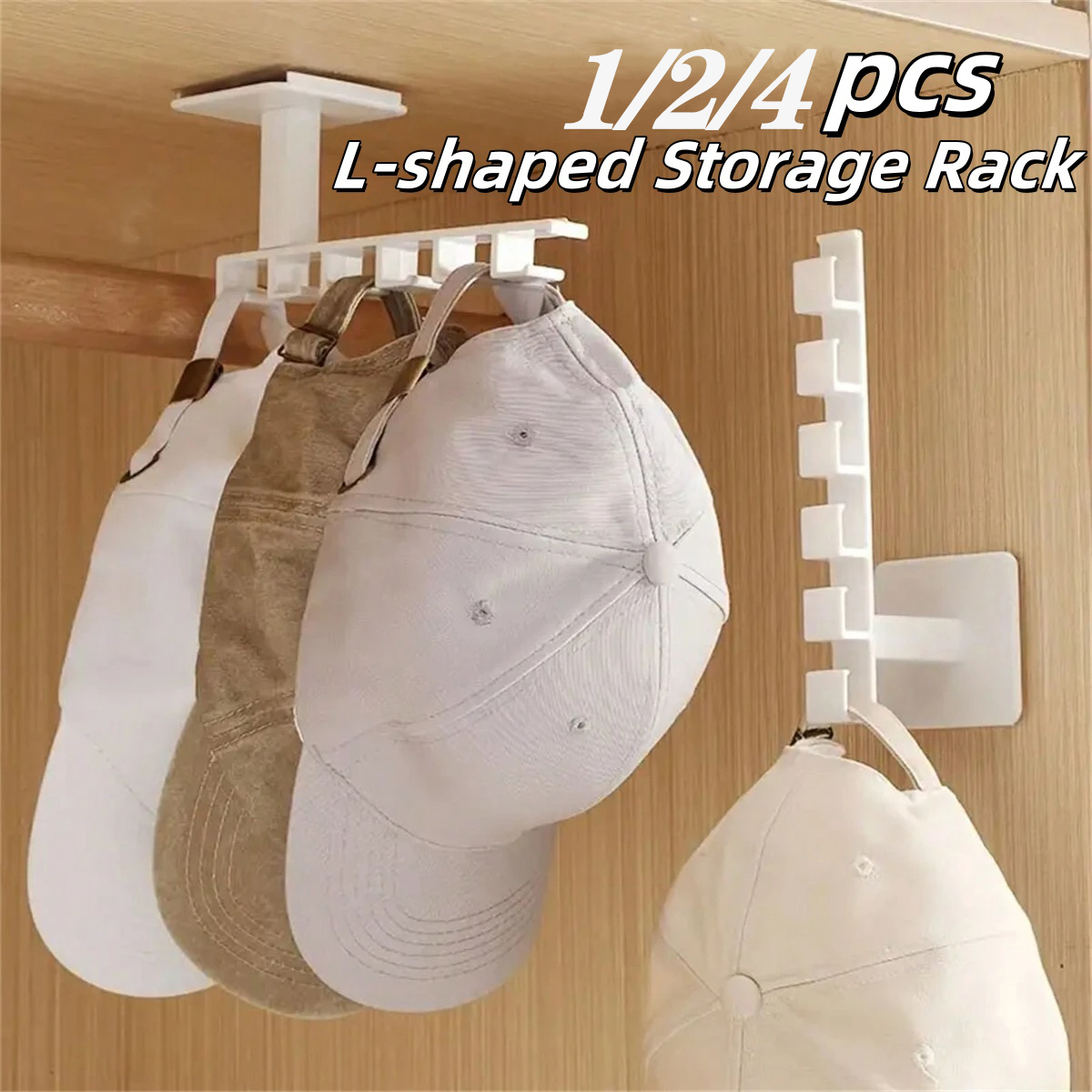 1/2/4Pcs Punch Free Hat Hanger – Baseball Cap Structured recenzja i cena