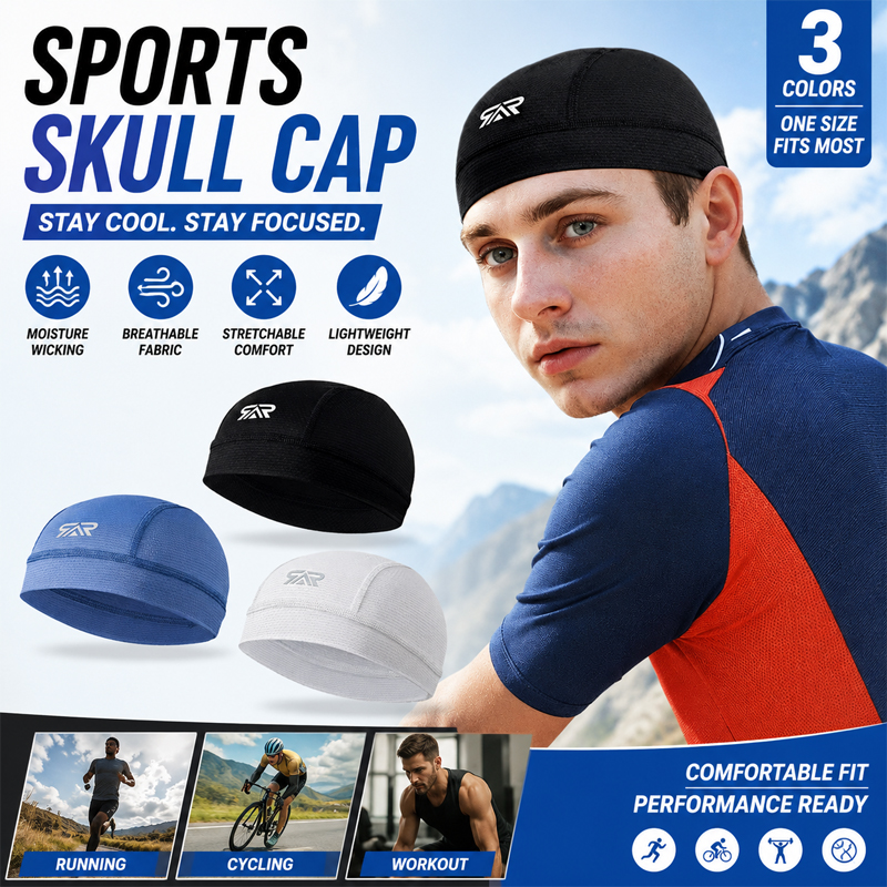New Men's Cooling Skull Cap fo – Skull Cap Helmet Liner recenzja i cena