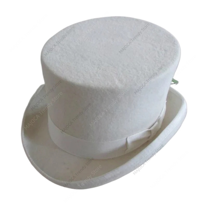 White Hat 100%Wool Felt Top Ha – Fedora Hat Wool recenzja i cena