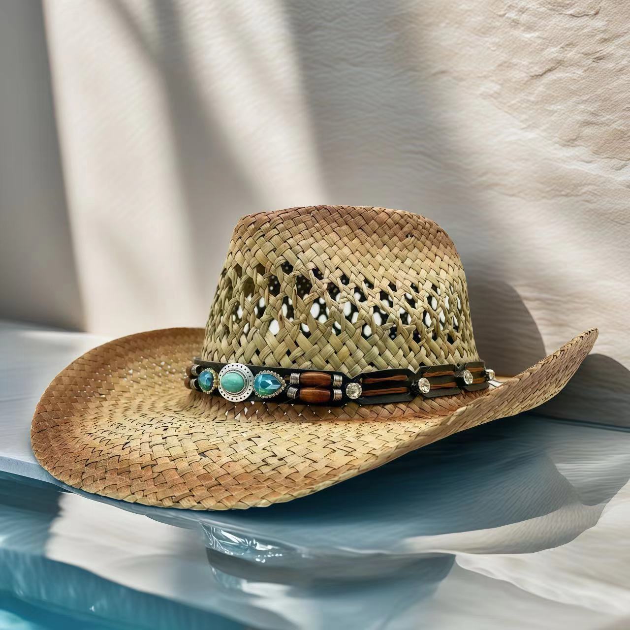 Rhinestone Cowboy Hat Straw Su – Cowboy Hat Straw recenzja i cena