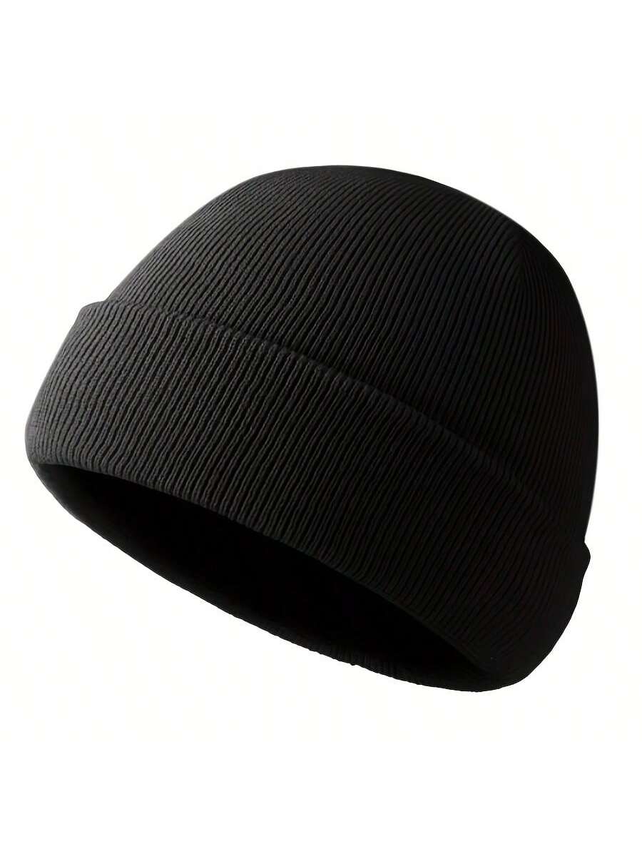 Soft Warm Knit Beanie Hat For  – Beanie Cuffed Knit recenzja i cena